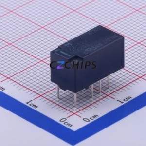 TX2-12V Signal Relay DIP,7.4x15mm Relay 12V 2 Changeover: 2C (DPDT-Changeover)::: 220V-DC Silver + Gold Plated - Product Image 1