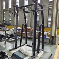 Peralatan Latihan Kekuatan Multifungsi Smith Machine Cable Crossover Squat Bench untuk Pusat Kebugaran