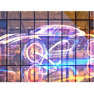 P4 Lichtdoorlatend <span class=keywords><strong>Led</strong></span>-Scherm Transparant <span class=keywords><strong>Led</strong></span>-Scherm Voor Winkelcentrum - Product Image 2