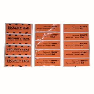 Customized Warranty <b>Sticker</b> Void if Tampered Cosmetic <b>Color</b> Box Packaging Sealing Void <b>Sticker</b> - Product Image 4