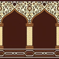 Tapis de prière personnalisé en peluche antidérapant pour mosquée, noué à la main en polyester, taille et motif personnalisables