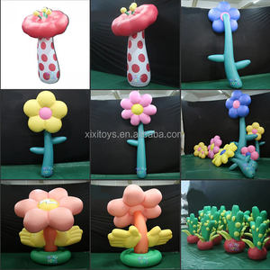 Einkaufs zentren Benutzer definierte aufblasbare Weihnachts fest dekorationen Gelbe PVC aufblasbare lila Blumen für Werbeaktionen - Product Image 4