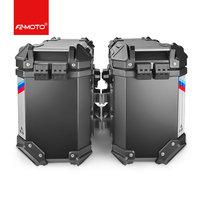 Boîte latérale universelle en aluminium F2-MOTO 36L, valises latérales pour moto