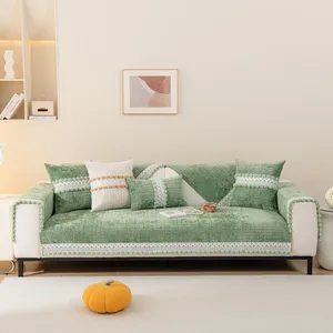 Fundas de Sofá Antideslizantes y Gruesas, Lavables, Universales, para Sala de Estar, Color Sólido, Lisas, Suaves, para Sofá de 4 <span class=keywords><strong>Plazas</strong></span>, Protectoras - Product Image 3