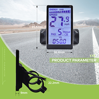 M5 [Haytrix] Pantalla LCD GPS para Scooter y Bicicleta Eléctrica, Velocímetro, Ordenador de Ciclismo para Accesorios de Bicicleta de Carretera, Kit de Conversión de Bicicleta