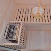 Sauna traditionnel en bois de pruche, sauna sec à vapeur pour la maison, sauna intérieur, vente directe d'usine
