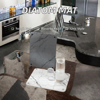 Tapis de comptoir de cuisine en Silicone écologique classique plateau de séchage en pierre à sucer les fluides tampon de vidange pour usage domestique et commercial