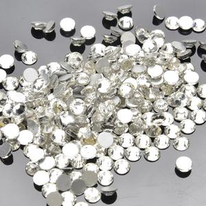 1.2-10mm clair Nail Art cristaux dos plat verre <span class=keywords><strong>strass</strong></span> diamants en vrac <span class=keywords><strong>Strass</strong></span> bricolage maquillage maison vêtements ornement accessoires - Product Image 2