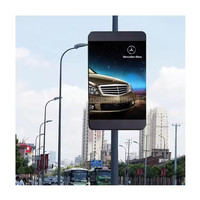 P4 Écran publicitaire numérique à faces simples et doubles d'affichage à LED de poteau de contrôle intelligent extérieur pour le magasin de vente au détail d'hôtel en vente