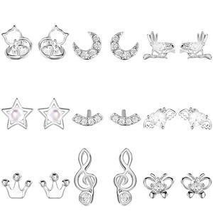 CAIOOCHE orecchini di lusso pregiati da donna lucidi S925 produttori di sorgenti luminose in argento Sterling - Product Image 5