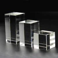 Vente en gros de cubes en cristal K9 vierges de haute qualité, personnalisés avec gravure laser 3D, pour gravure de cadeaux