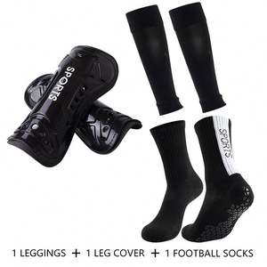 Éponge à l'intérieur épaissie serviette bas anti-dérapant Football chaussettes ensemble Leggings Divine jambe couverture protecteurs manches - Product Image 6