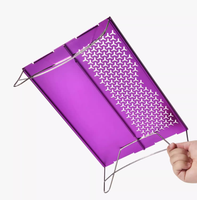 Table pliante carrée en alliage d'aluminium ultra-léger Design moderne Portable petite plage mobilier d'extérieur Camping randonnée pique-niques