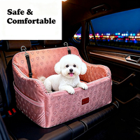 Siège de voiture pour chien de petite et moyenne taille, siège surélevé en mousse à mémoire de forme, capacité accrue