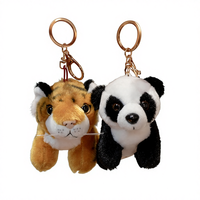 Direct usine : Porte-clés poupée animal de la forêt, Pendentif sac à dos petit lapin, Pendentif couple, Pendentif personnalisable, Jouet en peluche Lion Tigre