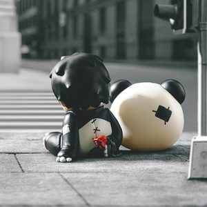 En popüler Hirono bebek Panda şekil asansör serisi çocuklar için sevimli PVC aksiyon figürleri hediye doğum günü hediyesi - Product Image 5