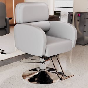 เก้าอี้ตัดผมหนังคลาสสิกทันสมัย ทนทาน อุปกรณ์ทำผมระดับมืออาชีพ เก้าอี้จัดแต่งทรงผมที่สะดวกสบายสำหรับร้านตัดผม - Product Image 1