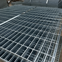 Grille en acier galvanisé à chaud, grille en barres soudées pour couvercle de tranchée, passerelle industrielle, plateforme