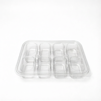 Boîtes alimentaires transparentes en plastique PET pour gâteaux, sushis, fruits et emballages de boulangerie