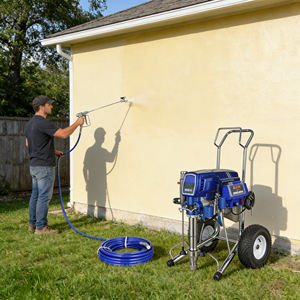 Máquina Portátil de Pintura en Aerosol sin Aire de Alta Presión, Máquina Eléctrica de 220V para Aplicar <span class=keywords><strong>Masilla</strong></span> sin Aire con Manguera de Goma y <span class=keywords><strong>Pistola</strong></span> de Pulverización - Product Image 2