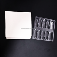 Boîte de 14 flacons de 2 ml blancs unis à motif imprimé populaire, avec plateau personnalisé et impression sur mesure pour marque privée