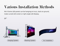 Système complet 4m x 3m P2.6 P2.9 P3.91 Mur vidéo LED 500x500mm Écran LED étanche pour location, événements, églises, intérieur et extérieur