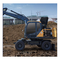 Excavatrice sur pneus 2026 R150WVS avec garantie d'un an, puissance de 108 kW, capacité de godet de 0,58 m³, composants essentiels haute efficacité