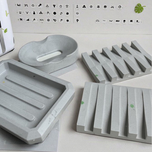 H25212 7 Phong Cách Đa-Hình Dạng Khay Xà Phòng Hộp Thoát Silicone Khuôn Tự Làm Phòng Tắm Hộp Xà Phòng Thạch Cao Nhựa Bê Tông Khuôn - Product Image 6