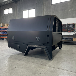 Bandeja de aluminio negra para camioneta con cajón de herramientas y caja de herramientas para Hilux Ranger Isuzu Pickup Truck - Product Image 2