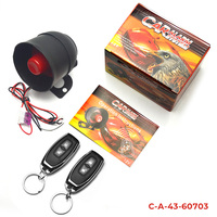 Système d'alarme de voiture 12V unidirectionnel, alarme antivol pour véhicule, protection de sécurité avec 2 télécommandes, antivol automatique pour voiture et moto