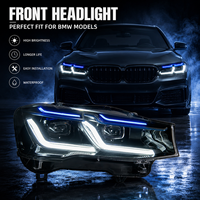Faros Delanteros LED BK para BMW F25 X3 2010-2017, Conjunto de Proyectores Bi Xenón de Doble Lente, Luces de Circulación Diurna DRL, Actualización de Faros