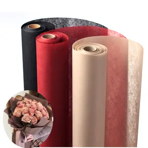 Flower Lightweight packaging wrapping paper cotton bouquet lining and non woven waterproof flower wrapping roll nonwoven