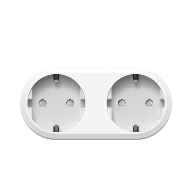 Double WiFi Socket EU Work with Alexa and Google Home Alexa Dual WiFi Plug Tuya WiFi Smart Plug 16A