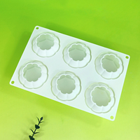 Moule en silicone 3D à 6 cavités en forme de grains de café pour gâteaux, mousses, crèmes glacées, chocolats, savons, idéal pour la pâtisserie DIY et les usines de fabrication