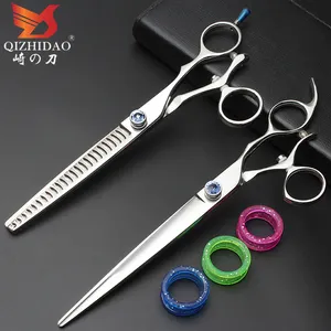 Imported Steel Rotating Thumb Pet Grooming Scissors Cutting Thinning Set