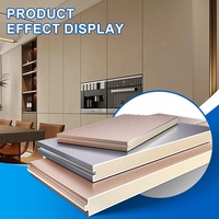 Panneau sandwich isolant SUNTO en PU, tuile isolante, insonorisée, métal, polyuréthane, structurel, pour les murs intérieurs des bureaux et des chambres