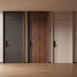 Porta Interna Moderna in Melaminico con Cerniere Ammortizzate, Decorazione, Garanzia 2 Anni per Casa, Villa, Hotel, Appartamento, Soggiorno - Product Image 2
