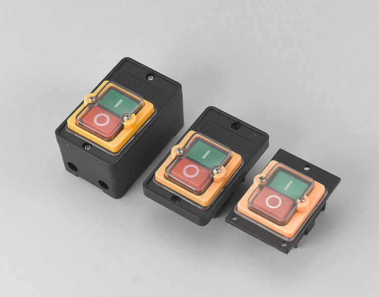 SHSNAO KAO-5H/5M Control Button Switch IP67 Waterproof Dustproof 10A/20A Metal ABS Copper Contacts Thickened Industrial Use