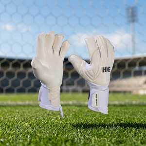 Guantes de Portero de Fútbol Blancos de Alta Calidad con Diseño Personalizado, Corte Negativo, Látex de Goma, Látex Alemán de 4 mm - Product Image 4