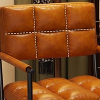 Chaise de bureau ergonomique moderne de luxe en cuir PU avec dossier solide - Chaise d'ordinateur de haute qualité pour un confort de position assise prolongée