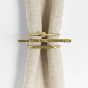 Ensemble de ronds de serviette contemporains Look élégant Finition sans effort pour la décoration de mariage Rond de serviette artisanal Utiliser des accessoires de salle à manger - Product Image 1