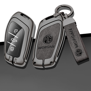 Étui de protection en alliage de zinc et cuir pour clé de voiture <span class=keywords><strong>MG</strong></span> ZS HS EV MG5 MG6 EZS <span class=keywords><strong>EHS</strong></span>, pour Roewe RX5 I5 I6 RX3 RX8, accessoires sans clé - Vente en gros - Product Image 1