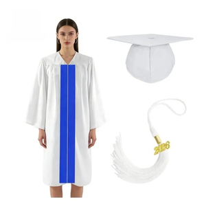 Conjunto de Toga, Birrete y Borla de Graduación Mate para Adultos 2026 al por Mayor, 100% Poliéster, Unisex, para Ceremonia de Graduación, Uniforme Escolar, Estudiantes <span class=keywords><strong>JJ</strong></span> - Product Image 4