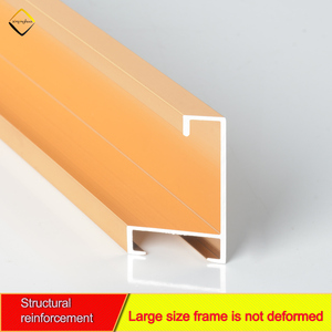 Gương Viền hồ sơ <span class=keywords><strong>A1</strong></span> A2 khung ảnh vàng hiện đại tối giản sơn trang trí khung hợp kim nhôm - Product Image 3