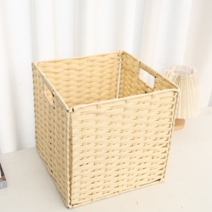 <span class=keywords><strong>Cestino</strong></span> portaoggetti in rattan sintetico di alta qualità, <span class=keywords><strong>cestino</strong></span> portaoggetti quadrato pieghevole per riporre articoli vari <span class=keywords><strong>da</strong></span> <span class=keywords><strong>bagno</strong></span> - Product Image 5