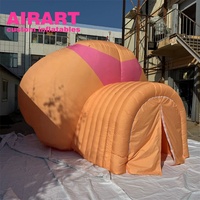 Tunnel gonflable sur mesure en forme de fesses, décoration interactive de scène pour événements musicaux