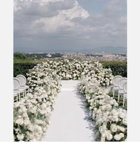 Boule de fleurs artificielles en soie pour centre de table de mariage, boule de fleurs de 40cm, 50cm, 60cm, 70cm pour allée, arche, entrée, décoration de fête à domicile