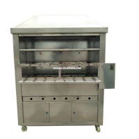 Gril Vertical à gaz en acier inoxydable pour Restaurant/barbecue électrique/gril de rôtisserie 4 & 6 brochettes/four à poulet rôti rotatif à charbon de bois