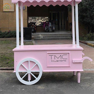 2023 chariot de bonbons et de fleurs en bois personnalisé avec roues Offre Spéciale pour l'affichage de tableau de liège de décoration de mariage - Product Image 3