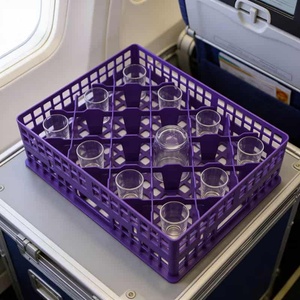 PP Purple <b>Drink</b> <b>Cup</b> Divider Aviation Special <b>Cup</b> Holder <b>Plastic</b> <b>Drink</b> <b>Cup</b> Rack Airplane <b>Cup</b> Tray Aviation - Product Image 1